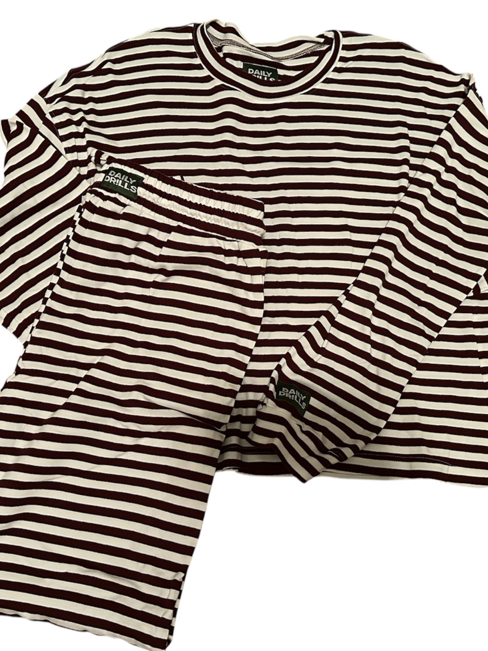 Daily Drills Pant Set- Bodega + White Stripe Size M/L - Picture 2 of 10
